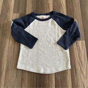 ♥️2/$14♥️ Cat & Jack Long Sleeve Waffle Baseball Tee